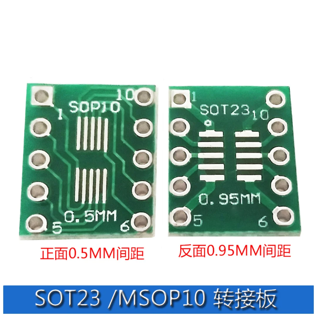 

SOT23 SOP10 Converter to DIP Adapter PCB