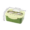 BPA Free Lunch Box - 1200ml Leakproof Food Container for School/Office Microwavable Plastic Bento Box 4