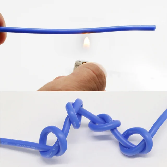 Fil de cuivre flexible en silicone souple, câble électronique LED bricolage