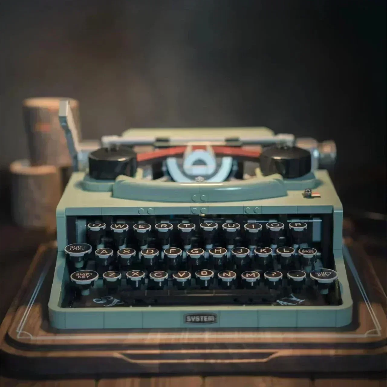 신상 2078 개 레트로 타자기 빌딩 블록 키보드 MOC 21327 세트 장난감 벽돌 쓰기 기계 아동용 하이 테크 아이디어 선물