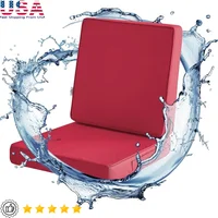 Outdoor Waterproof Fade Resistant Deep Seat Cushions Set 19x19x3 In Soft Foam Backrest Patio Furniture Accessories 1
