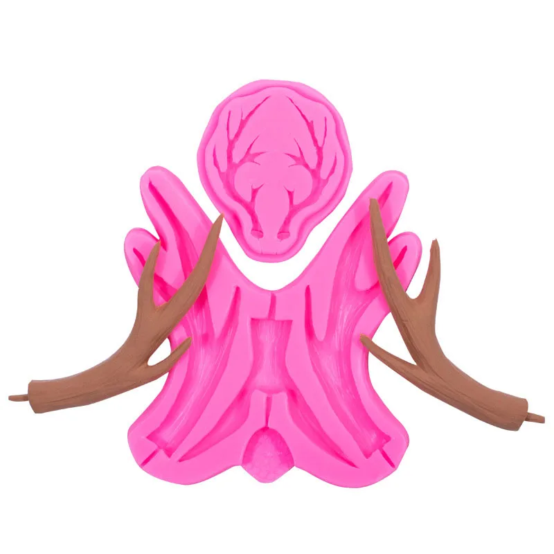 Elch Geweih Silikon Form Für Weihnachten Hirsch Horn Fondant Kuchen Dekorieren Cupcake Topper Schokolade Zucker Gum Paste Küche Werkzeuge – Detail 10
