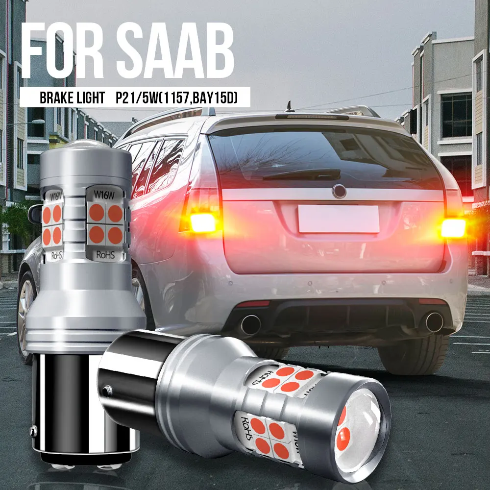 

2pcs P21/5W 1157 BAY15D LED Brake Light Lamp Blub Canbus Error Free For SABA 900 9-3 Wagon 9-5