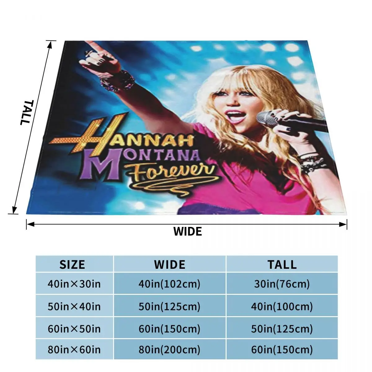Hannah Montana 985 Home Winter Blankets Blankets & Throws Throw Blanket 3