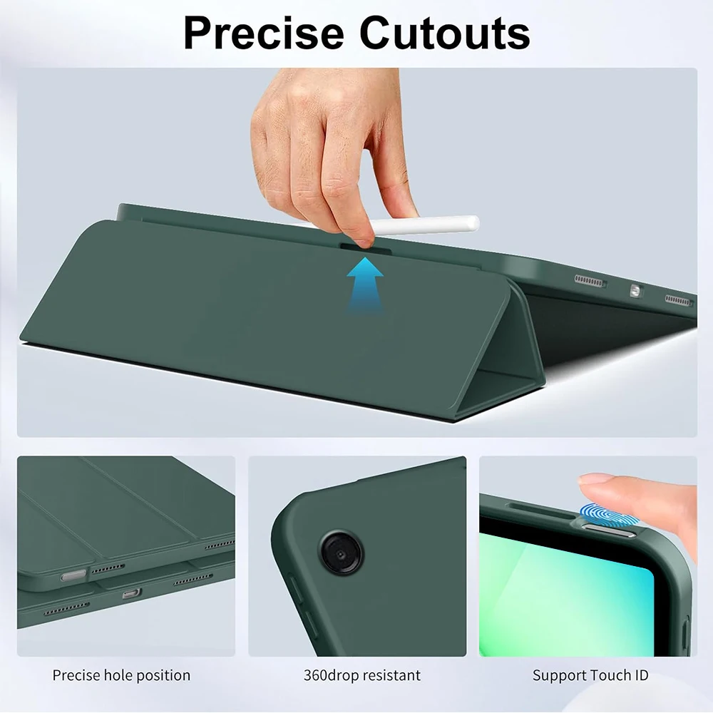 Tri-fold Tablet Case with Auto Wake/Sleep Function
