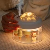 Large Capacity Portable Humidifier USB Charging 2000mAh Battery Projector Light Wireless Ultrasonic  Air Humidifier 4