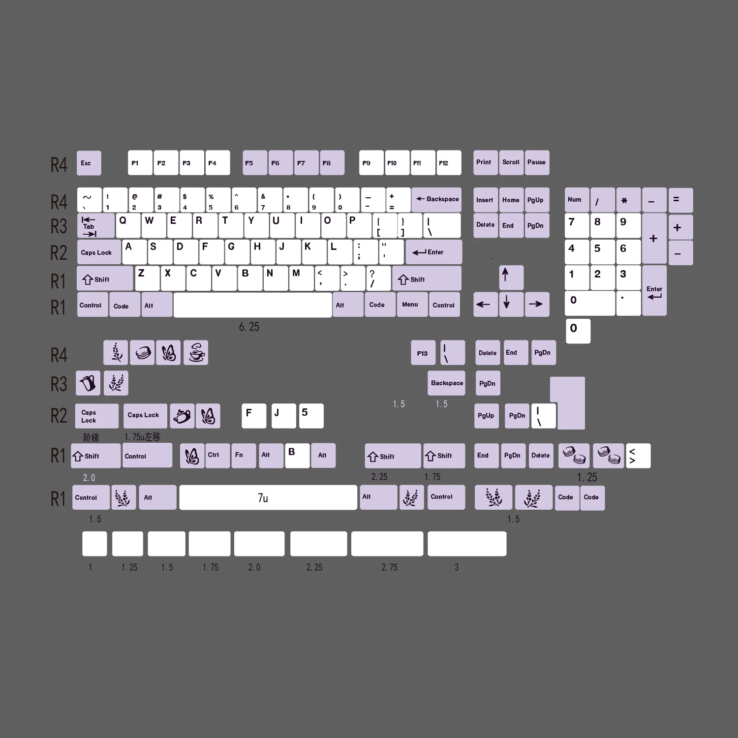 Perfil PBT Dye Sublimação Teclado Mecânico Keycap Para MX Switch ISO Entre