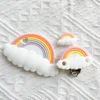 1/3/10Pcs Rainbow Silicone Bead/Teether/Clip Food Grade Pendants DIY Pacifier Chain Accessories Baby Teething Toys 2