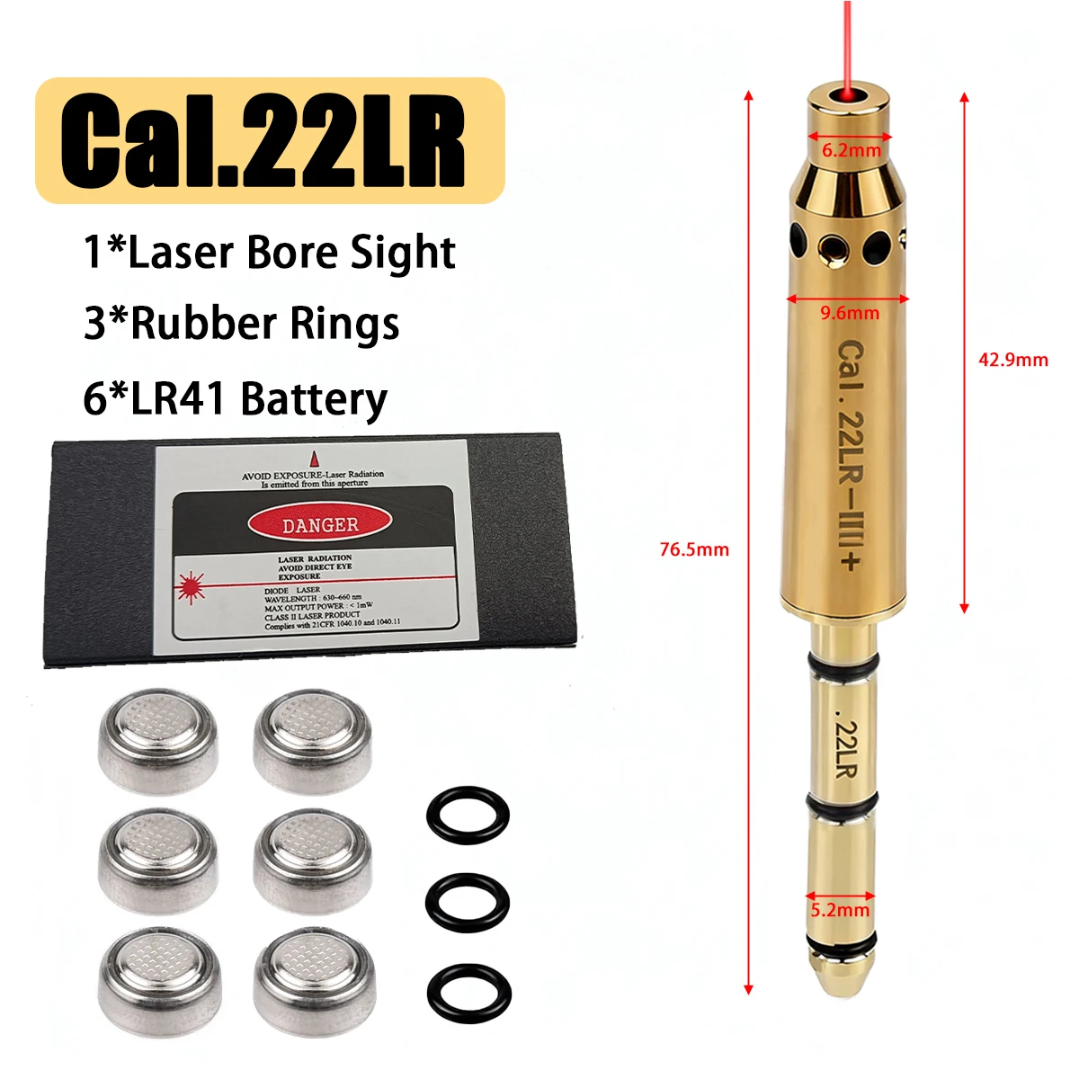 Red Laser Boresighter for Hunting Rifles and Pistols