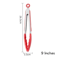 Pinces de cuisine en Silicone en acier inoxydable, ustensiles de cuisine antiadhésifs pour Barbecue, pince de cuisson avec serrure à Joint, accessoires de cuisine 5