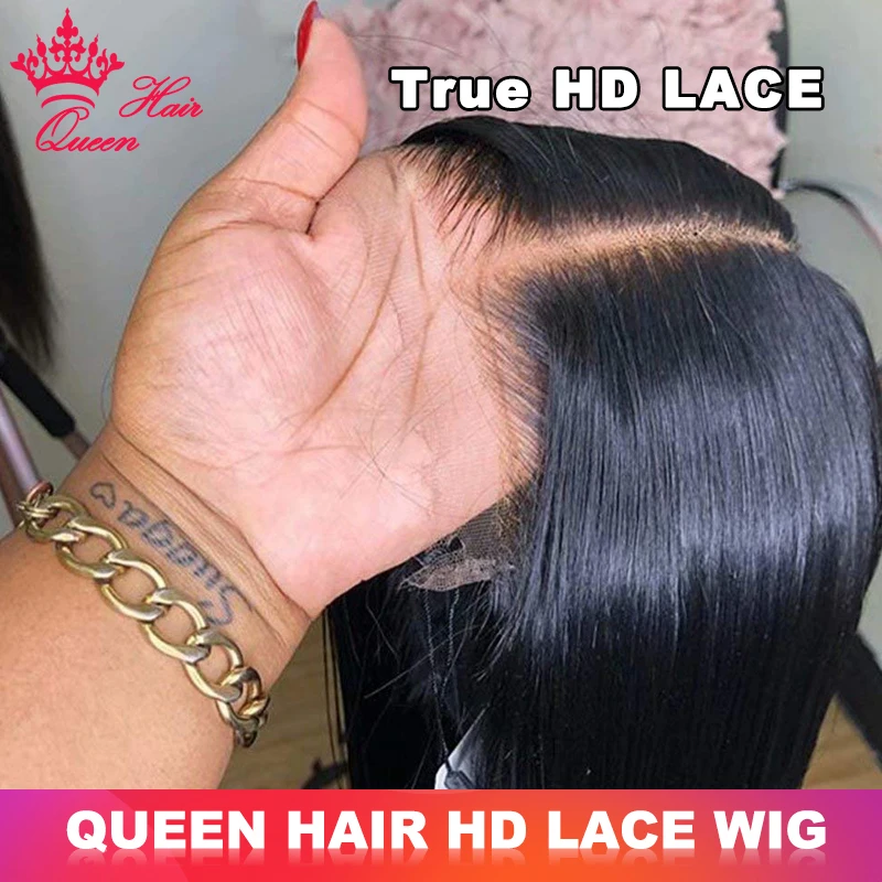 Real Invisible HD Transparent Lace 13x6 13x4 Lace Front Wig Human Raw Hair Wigs pre plucked Frontal Wig Peruvian Straight