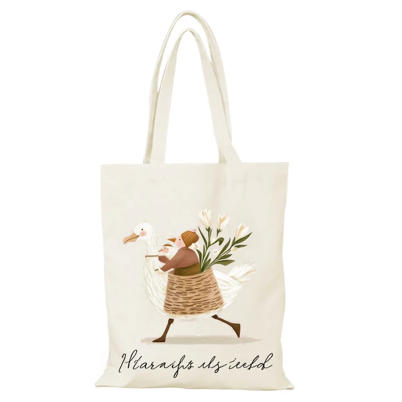 Cartoon faltbare Einkaufstasche neue Handtaschen Damen Handtasche Stofftaschen Eco Bag Charakter Tote Shopper Strand Canvas Schulter Lady – Detail 10