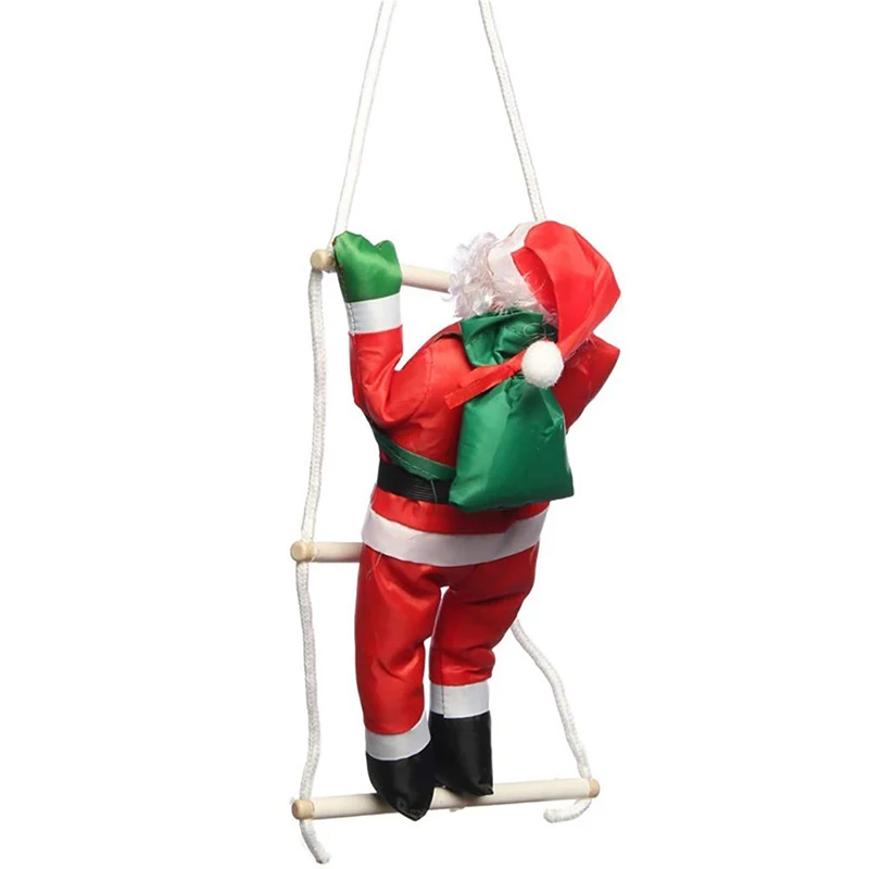 Santa Claus Climbing Ladder Rope Hanging Pendant 5