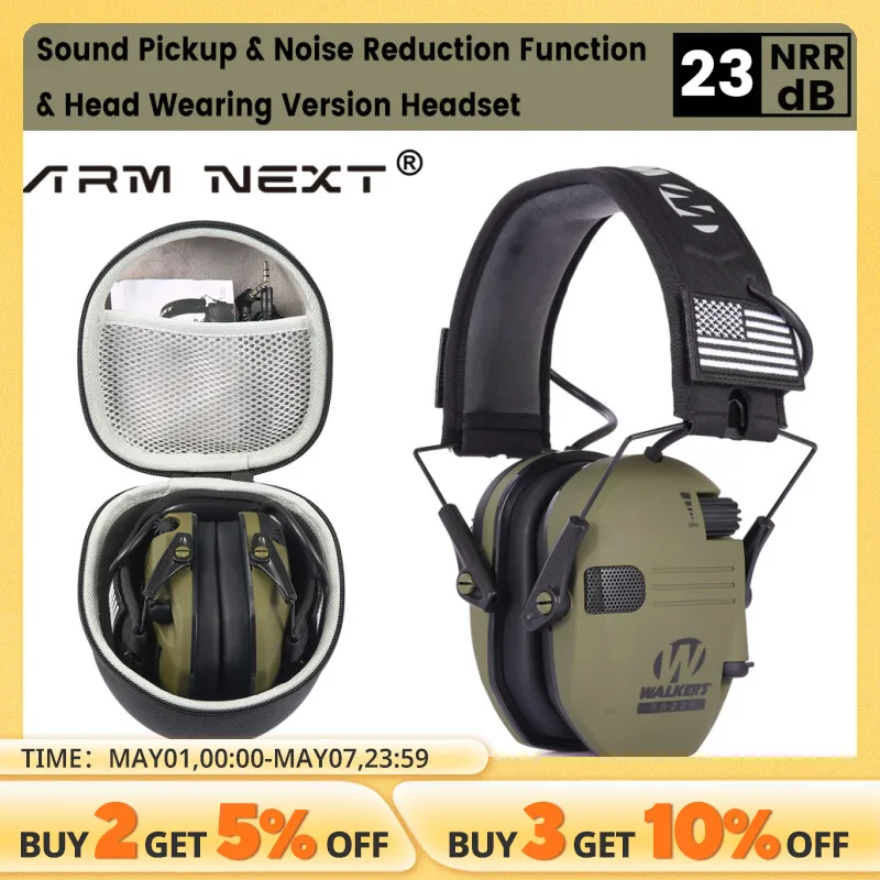 Casque Tactique ARM NEXT E30 Bouchons Oreilles Électroniques AntiBruit