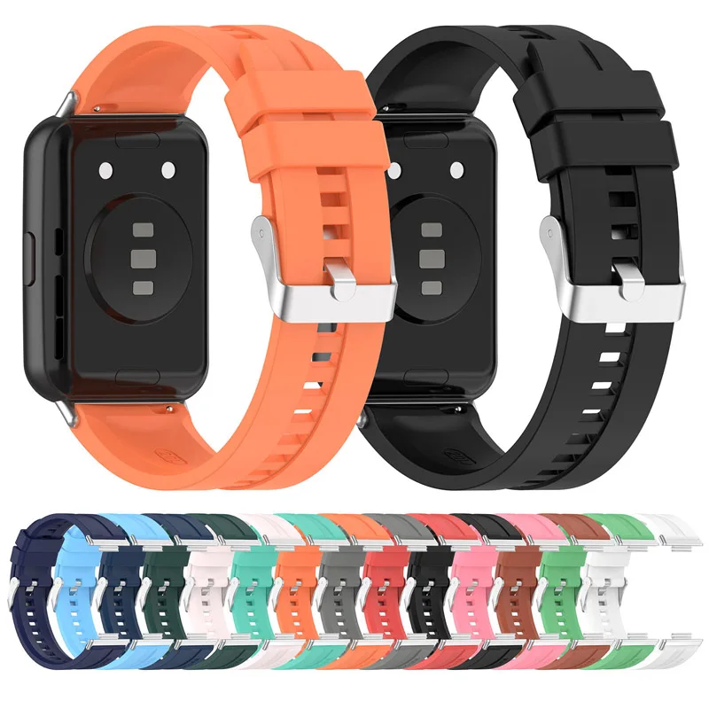 

Silicone Strap For Huawei fit2 Strap Accessories Replacement Wristband correa Bracelet for Huawei Watch FIT 2 Watchband