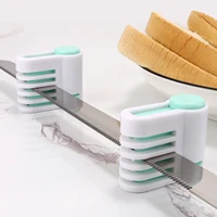 Trancheur de gâteaux réglable à 5 couches, 2 pièces, séparateur de couteau à pain, niveleur de coupe, fixateur de trancheur de Toast pour outil de cuisson Kichen 6