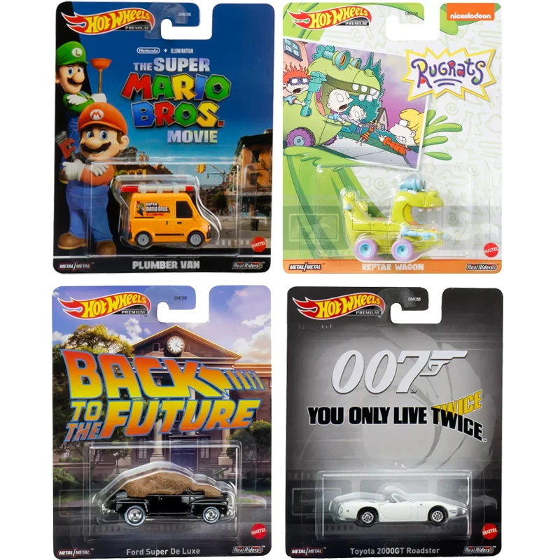 Hot Wheels Premium Retro Entretenimento 2023 DMC55 (De Volta Para O Futuro  Ford Super De Luxe, O Super Mario Bros. Filme Canalizador Van, 007 Você só  Vive Duas Vezes Toyota 2000GT Roadster