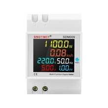 

Din Rail Digital Voltmeter Voltage Current Tester Wattmeter Multimeter Electric Energy Meter Frequency Volt Amp Monitor AC40‑300