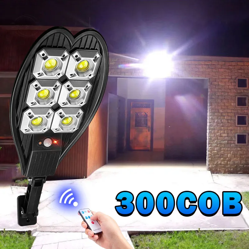 Luces solares Led para exteriores, lámpara Solar recargable superbrillante,  IPX65 resistente al agua, potente luz de jardín con Sensor de movimiento