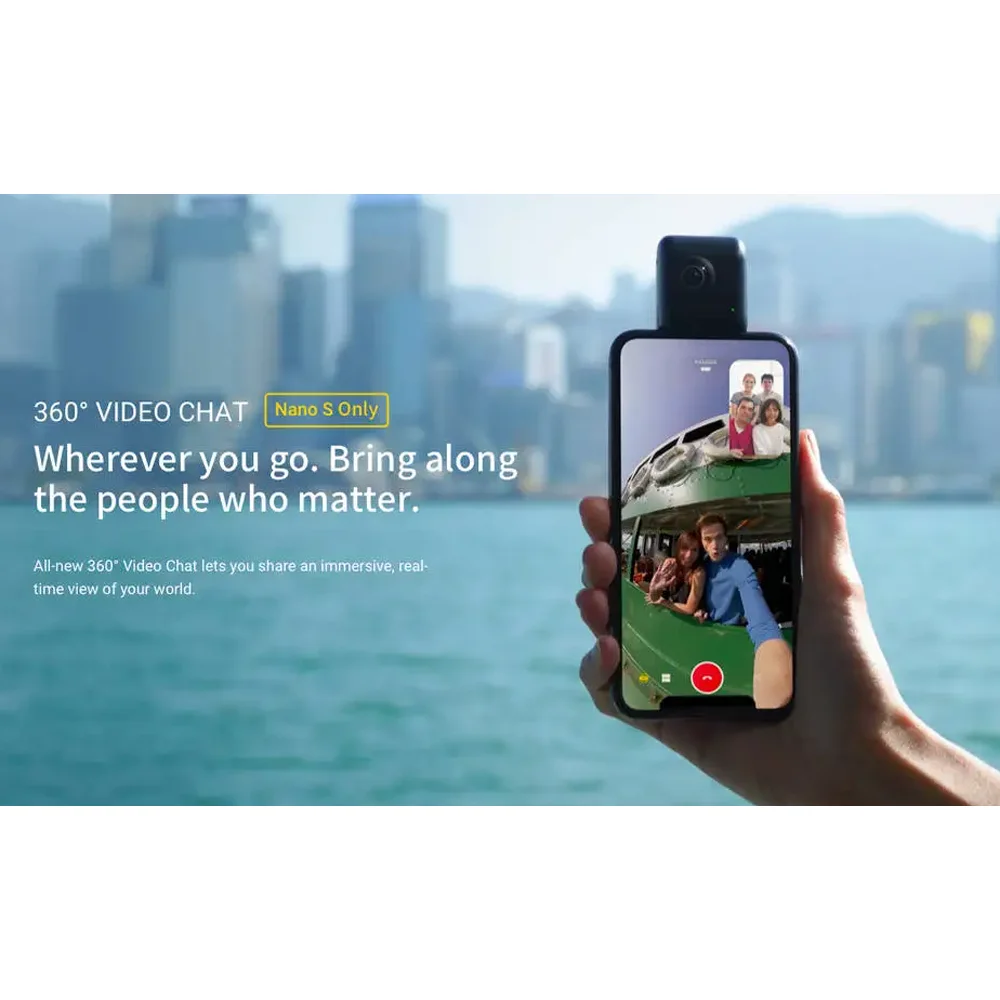 Lnsta360 Nano S VR Video Panoramic Intelligent Camera Selfie Beauty Live Camera Suitable For IPhone IOS 9.0 Or Higher Versions