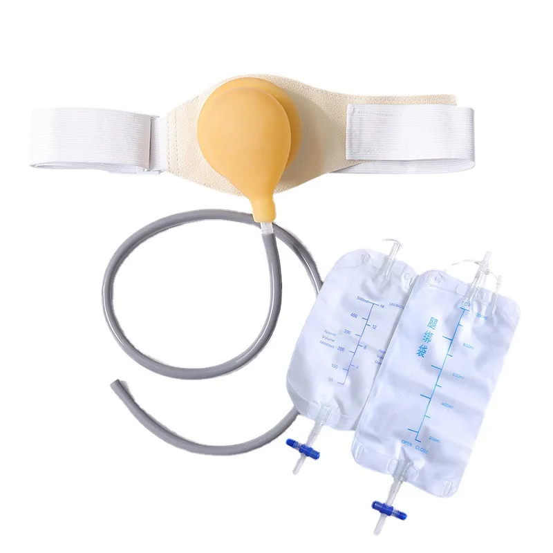 

One-piece urostomy bag pocket separate latex bladder bag day and night urological bag urinal bag for postoperative patients