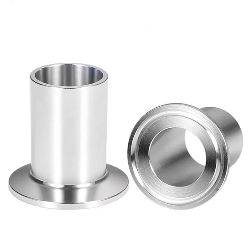19mm 25mm 38mm 51mm 63mm 76mm 102mm 위생용 SS304 스테인리스 스틸 트라이 클램프 롱 용접 페룰 용접 파이프, 높이 50mm-60mm