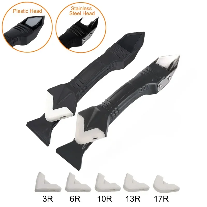 Glue Scraper Window Cleaning Tools Scrape Off Silicone Trowel Squeegee Seam Sealant Tools Multifunctional Squeeze Cleaner Home glass window scraper window cleaning squeegee glass scraper cleaning squeegee scraper tool set scraper tool kit window cleaner window cleaning tool silicone scraper silicone sealant tool cleaning scraper silicone caulking set scraper cleaner scraper tool