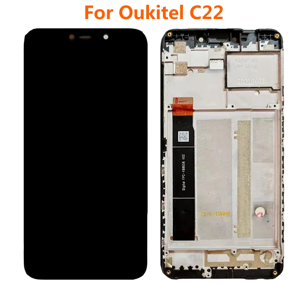 

5.86'' Inch C22 Display Screen For Oukitel C22 LCD Display Touch Screen Digitizer Assembly Replacement Parts 100% Test