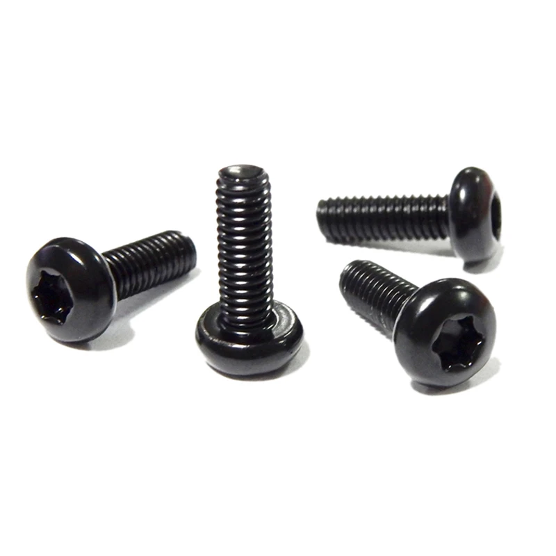 Stainless Steel Screws Hexagon Socket Head Cap Screw 50/10pcs M2 M3 M4 M5 M6 M8 GB2672 Black 304 Stainless Steel Hexalobular Socket Six-Lobe Torx Button Round Pan Head Screw Bolt