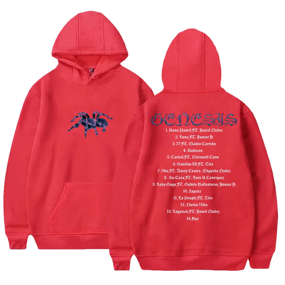 thumbnail image 1 of Sudadera con capucha de Peso Pluma, estilo hip hop, unisex, divertida, informal, con estampado de rapero GÉNESIS, 1 of 5