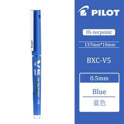 Pilot Hi-Tecpoint Refillable Rollerball Gel Pen with Liquid Ink (0.5mm V5 Blue)