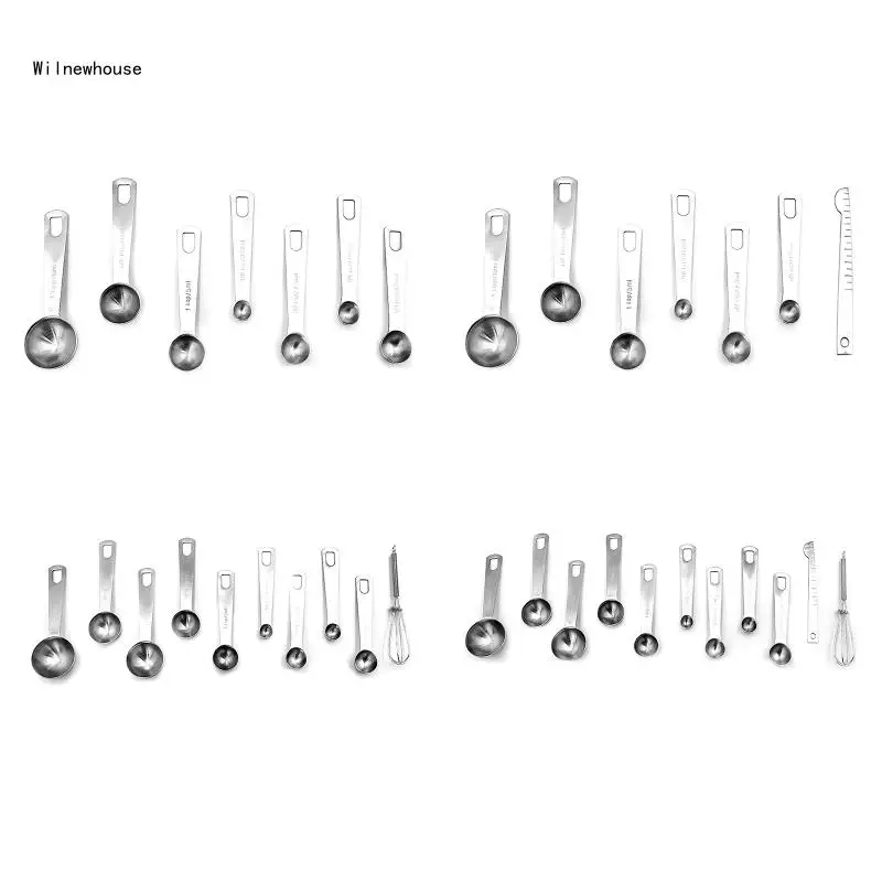 

7/10/11Pcs Kitchen Measuring Spoons Teaspoon Coffee Sugar Cooking Tools Dropship