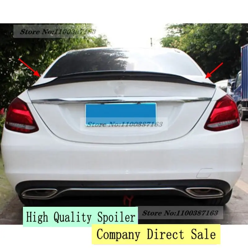 

C Class 2DOORS PSM Style Carbon Fiber Rear Roof Spoiler For Mercedes Benz W205 Coupe 2015-2021 C63 AMG C200 C250 C350