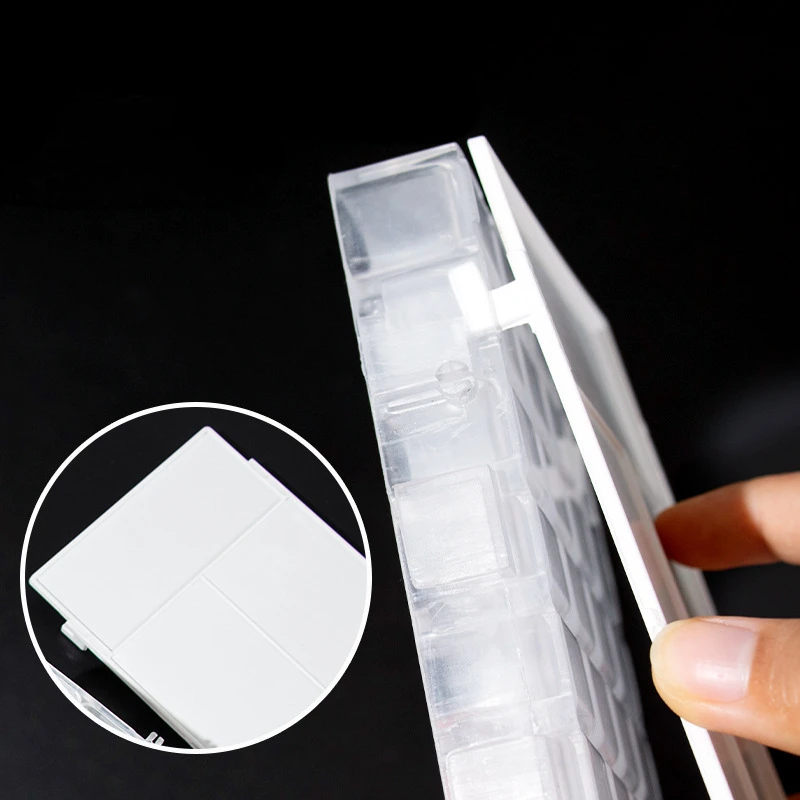24/36 Grid Square Plastic Watercolor Moisturizing Box Student Art Sketch with Thickened Color Palette Sealed Paint Box
