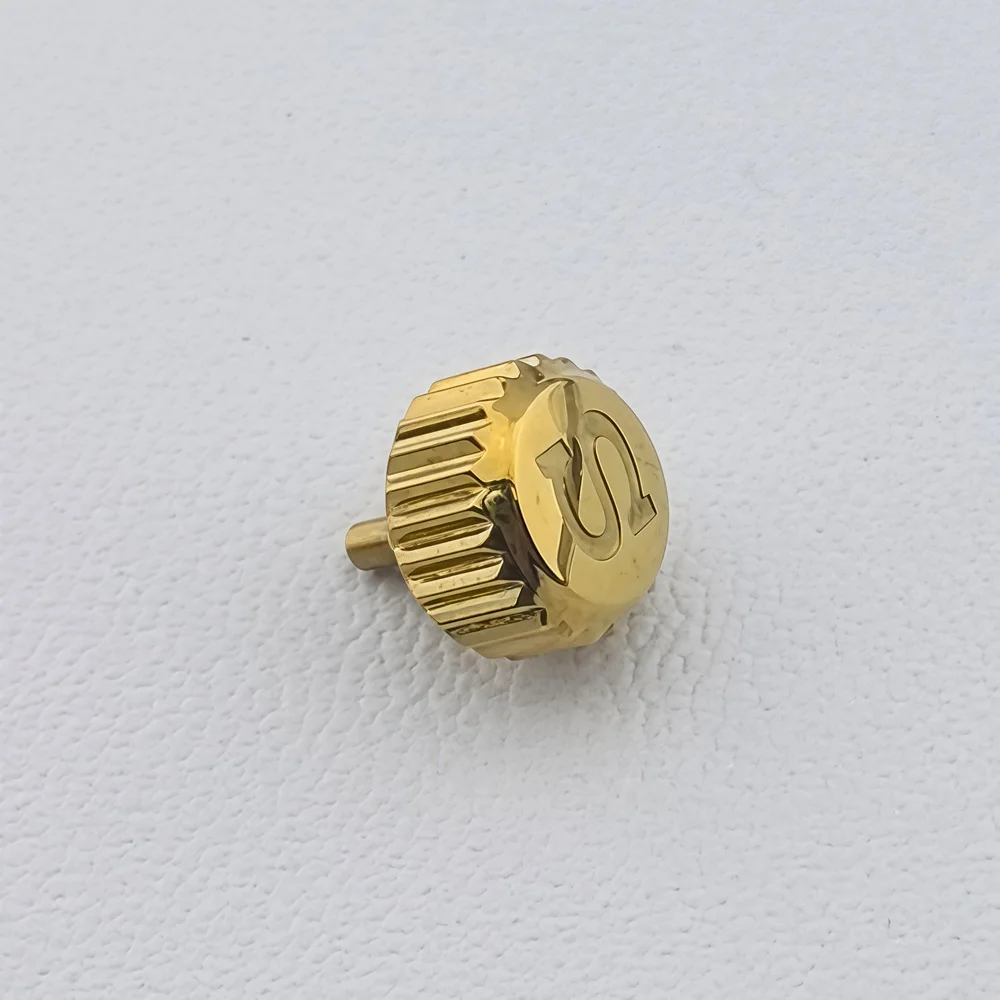 Multi-Color 7mm S Logo Crown - Premium 316L Stainless Steel Screw-in Replacement Part