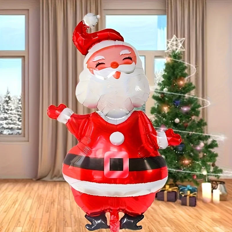 2PCS Oversized Santa Claus Decoration Balloons, Reusable, Essential for Christmas Parties - Perfect for Christmas Decoration