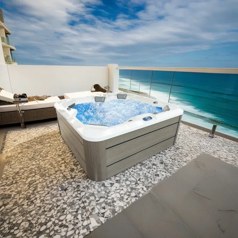 Home Garden spa pools 5 persons massage hot tub balboa control acrylic outdoor whirlpool spa pools