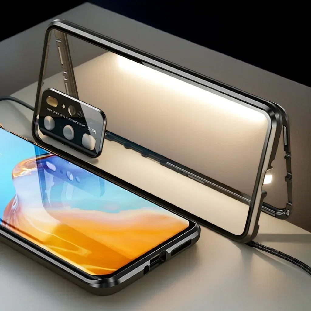 360° Full Body Magnetic Phone Case with Double-Sided Glass and Shockproof Protection