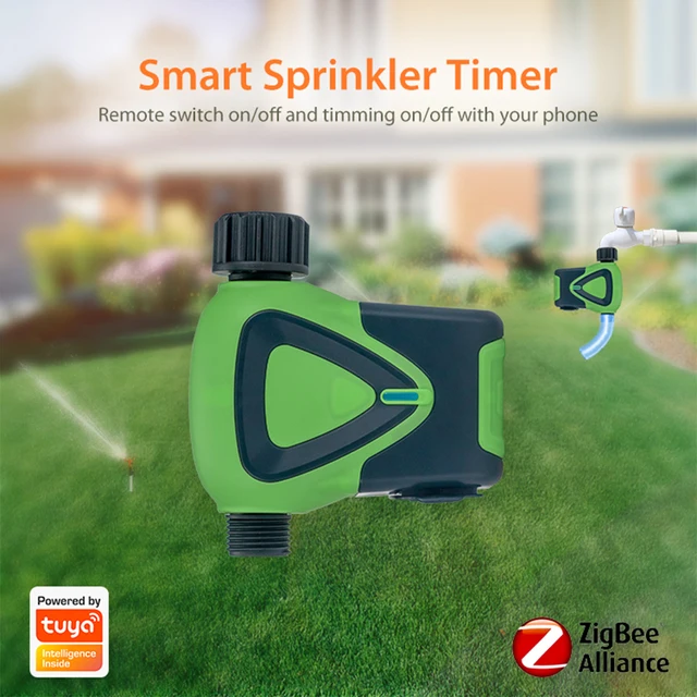 Tuya Zigbee Water Timer Automatic Drip Irrigation Controller Water Valve Garden Automatic Watering System 2