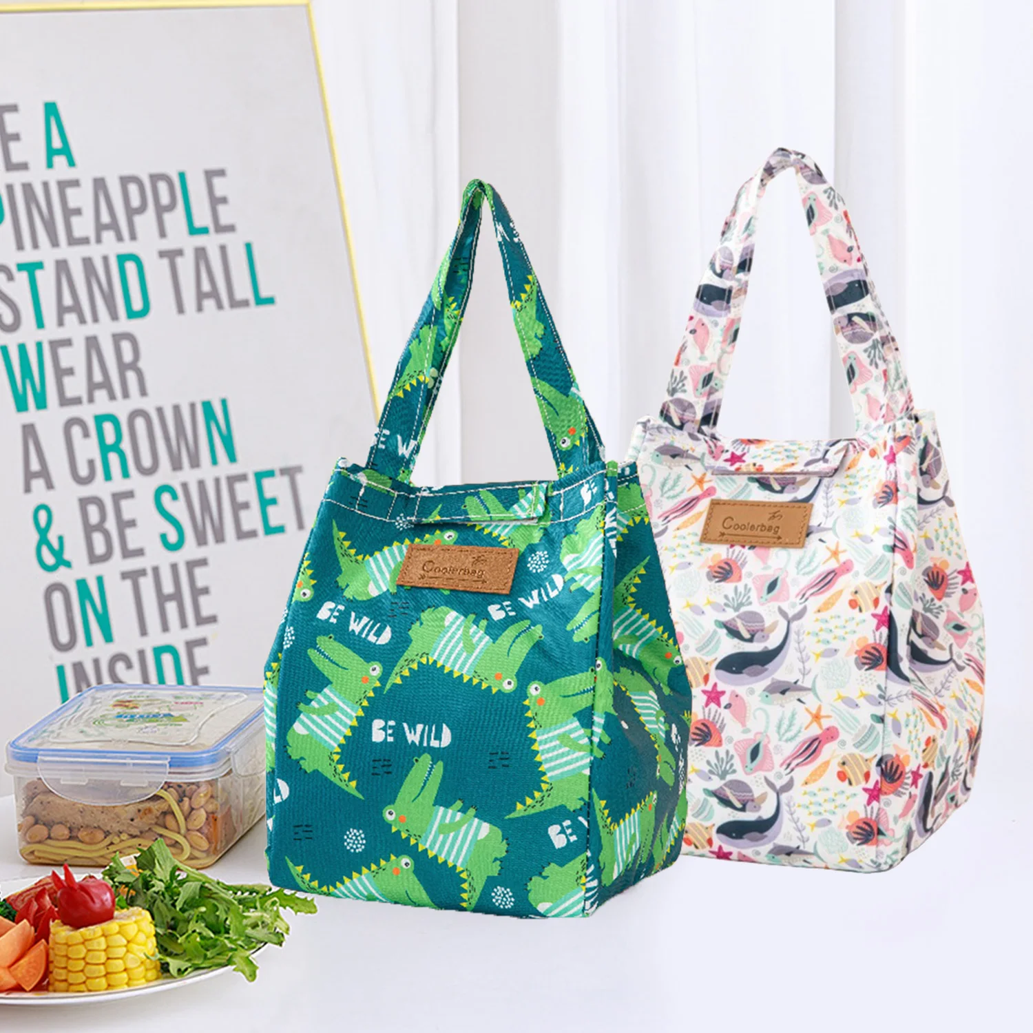 

Insulated Thermal Cooler Bag Lunch bag Foods Drink Storage Leakproof Picnic Camping Bags Outdoor Cooler Box beach Portable