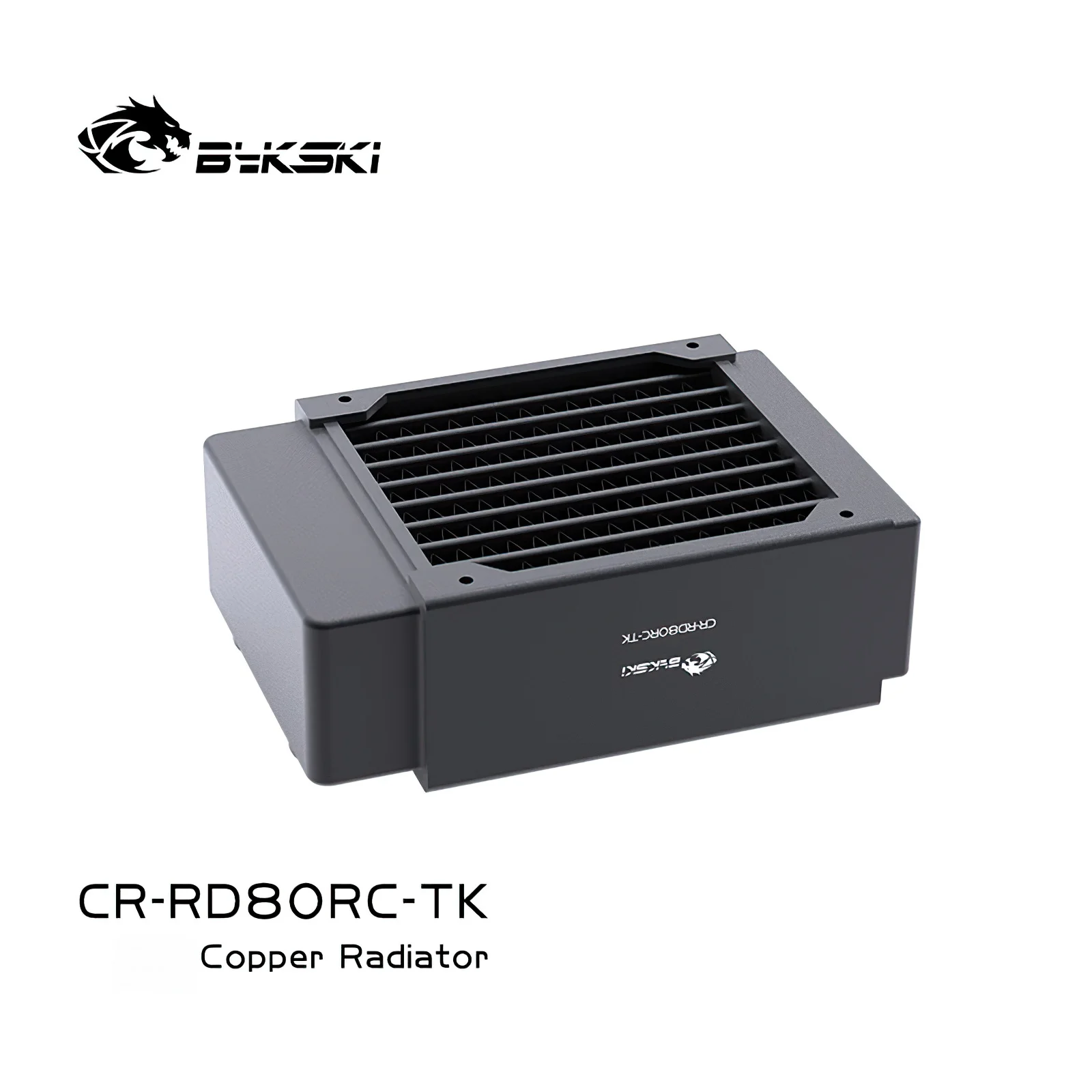 Bykski 8cm 80 mm Fileiras Duplas de Cobre Radiador Líquido Água Refrigerar Refrigerador Trocador Calor Cr-rd80rc-tk - Imagem 2