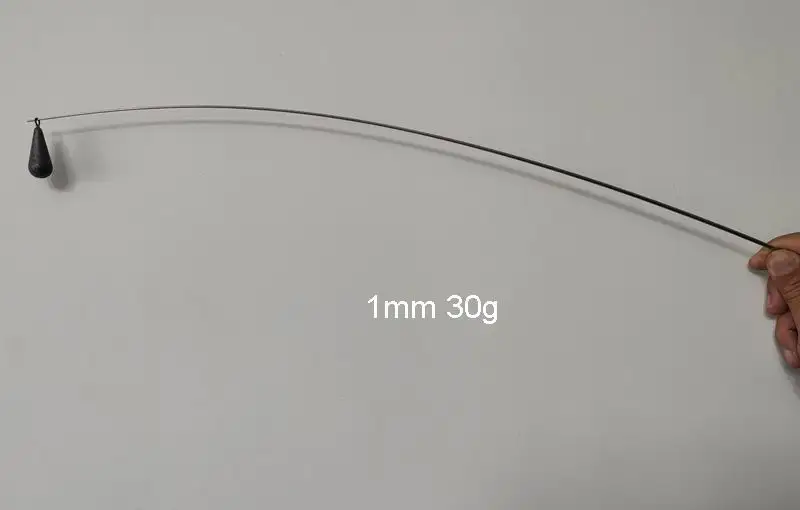 RA001 Nur 1 Stück, Spitze 0,25mm 0,3mm 0,4mm 0,6mm 0,8mm 22cm-55cm, Schaft 0,85mm - 2,8mm Raft-Angelrutenrohling-Spitzen aus Titan – Detail 15