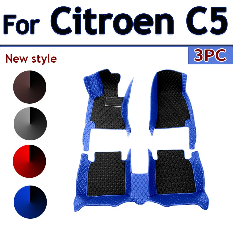 

Car Floor Mats For Citroen C5 Aircross 2018~2022 Leather Mat Durable Pad Auto Rugs Carpets Interior Parts Car Accessories 2019