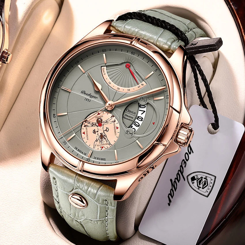 POEDAGAR Luxury Business Men’s Quartz Wristwatch Waterproof Luminous Date Leather Man Watch Fashion Watches For Men Reloj Hombre BEST SELLERS POEDAGAR Luxury Business Men’s Quartz Wristwatch Waterproof Luminous Date Leather Man Watch Fashion Watches For Men Reloj Hombre BEST SELLERS