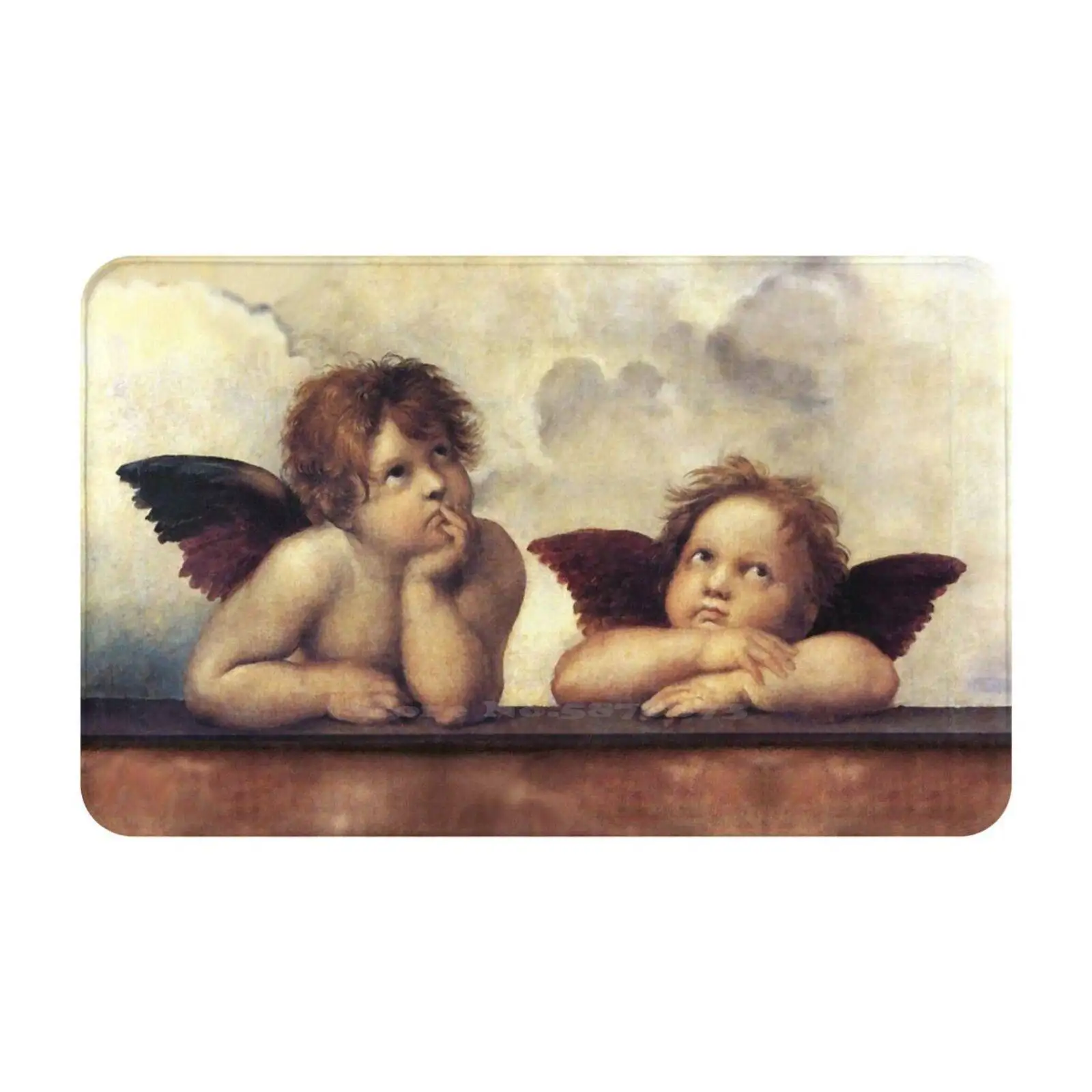 Renaissance Angels Winged Cherubs 3 Taglie Home Rug Room Carpet Cherubs Renaissance Fine Art Capolavoro Raffello Sanzio