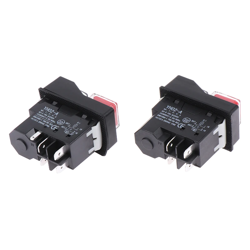 Electromagnetic Push Button Switches Starter Machine Tool Equipment Waterproof Switch Safety Security IP55 KLD28A electromagnetic push button switch