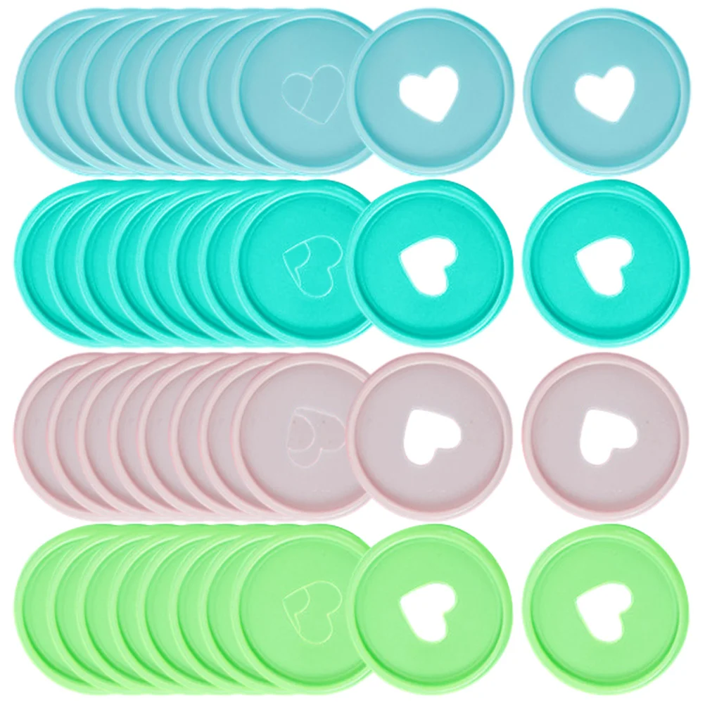 Heart Macaron Color Binder Discs Plastic Rings Binding Combs Book Discs Planner Supplies Office Binding Supplies Small 80 Pcs
