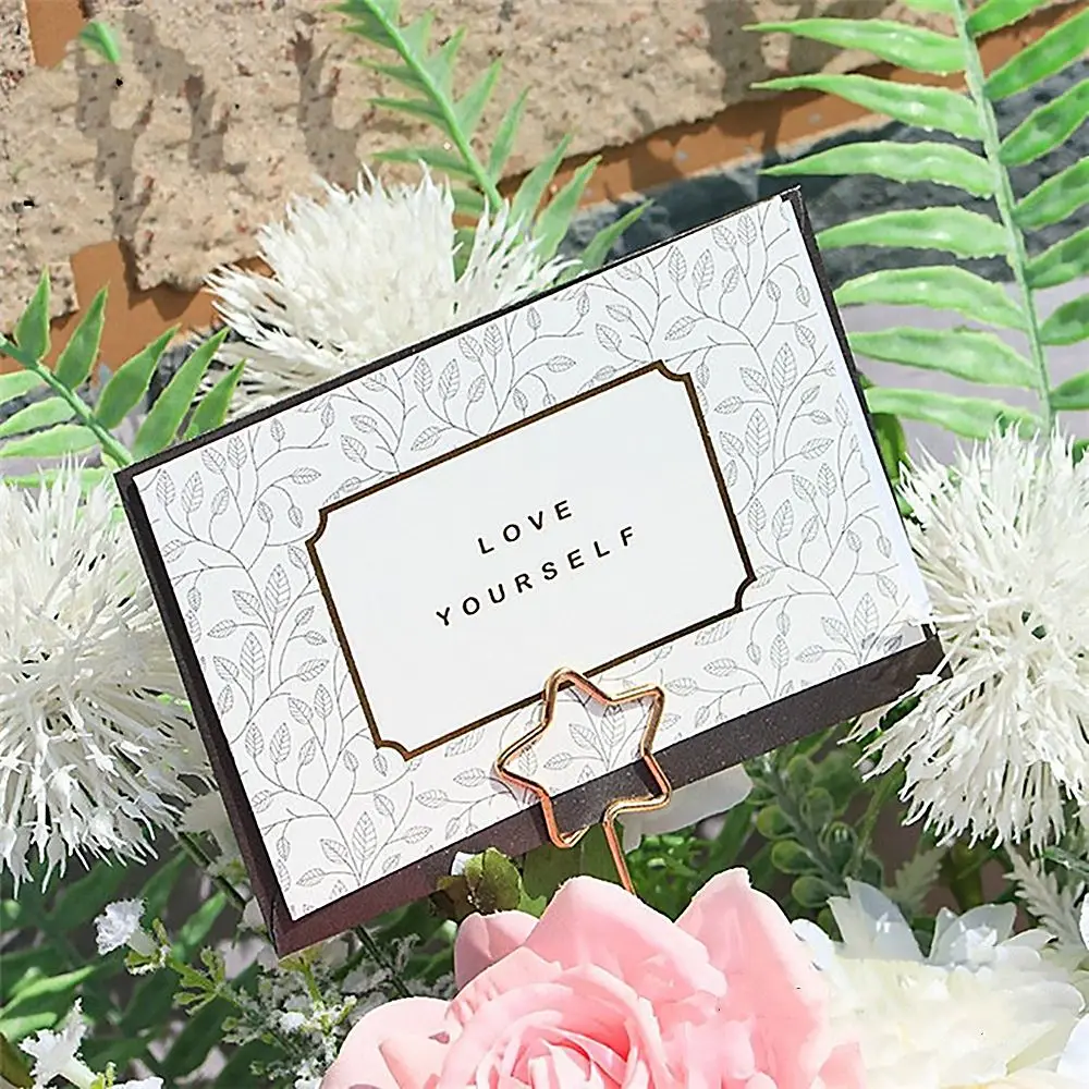 10PCS Metal Gold Flower Bouquet Card Holder Stick Cake Card Stick Clips Wrapping Wedding Party DIY Handmade Gifts Supplies flower bouquet card holders