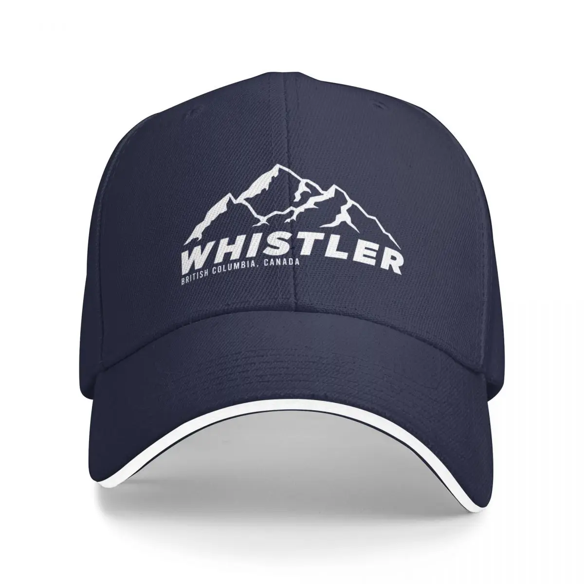 

Ski Whistler B.C Canada Skiing and Mountain Biking Paradise Baseball Cap Military Cap Man Male New In Hat Hat Male Women'S