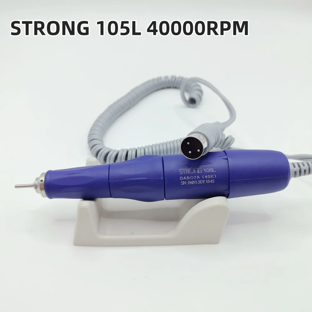STRONG 210 40K 105L Micromotor Polishing Nail Drill Pen Handpiece For Marathon STRONG90 204 207 Electric Manicure Machine Handle 5